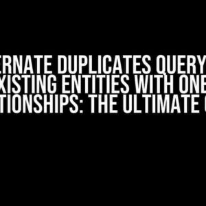 Hibernate Duplicates Query for Non-Existing Entities with OneToOne Relationships: The Ultimate Guide