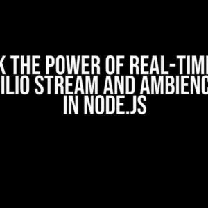 Unlock the Power of Real-Time Audio with Twilio Stream and Ambience Sound in Node.js