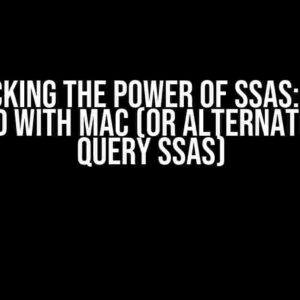 Unlocking the Power of SSAS: Using Pyadomd with Mac (or Alternate Way to Query SSAS)