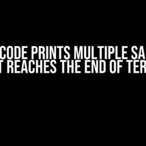 Why My Code Prints Multiple Same Lines When It Reaches the End of Terminal?